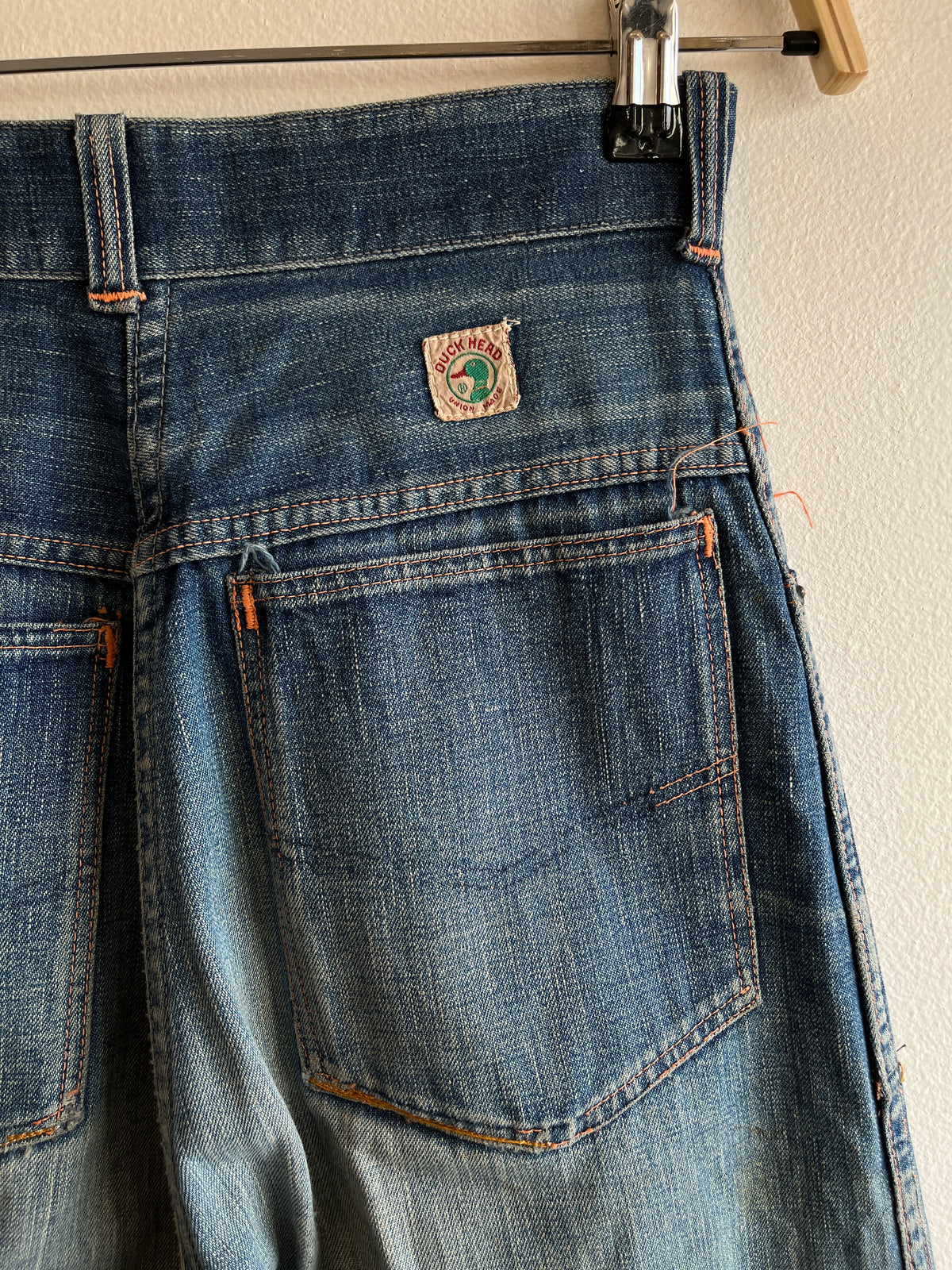 Vintage 1950’s Duck Head Side-Zip Denim Jeans - La Lovely Vintage 