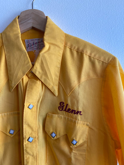 Vintage 1950’s El Jebel Clowns Rayon Pearl Snap Button-Up Shirt
