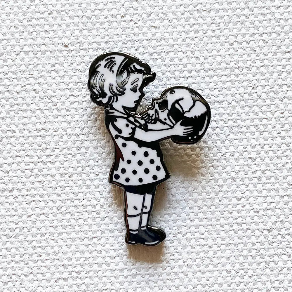 Strike Gently - Enamel Pin - La Lovely Vintage 