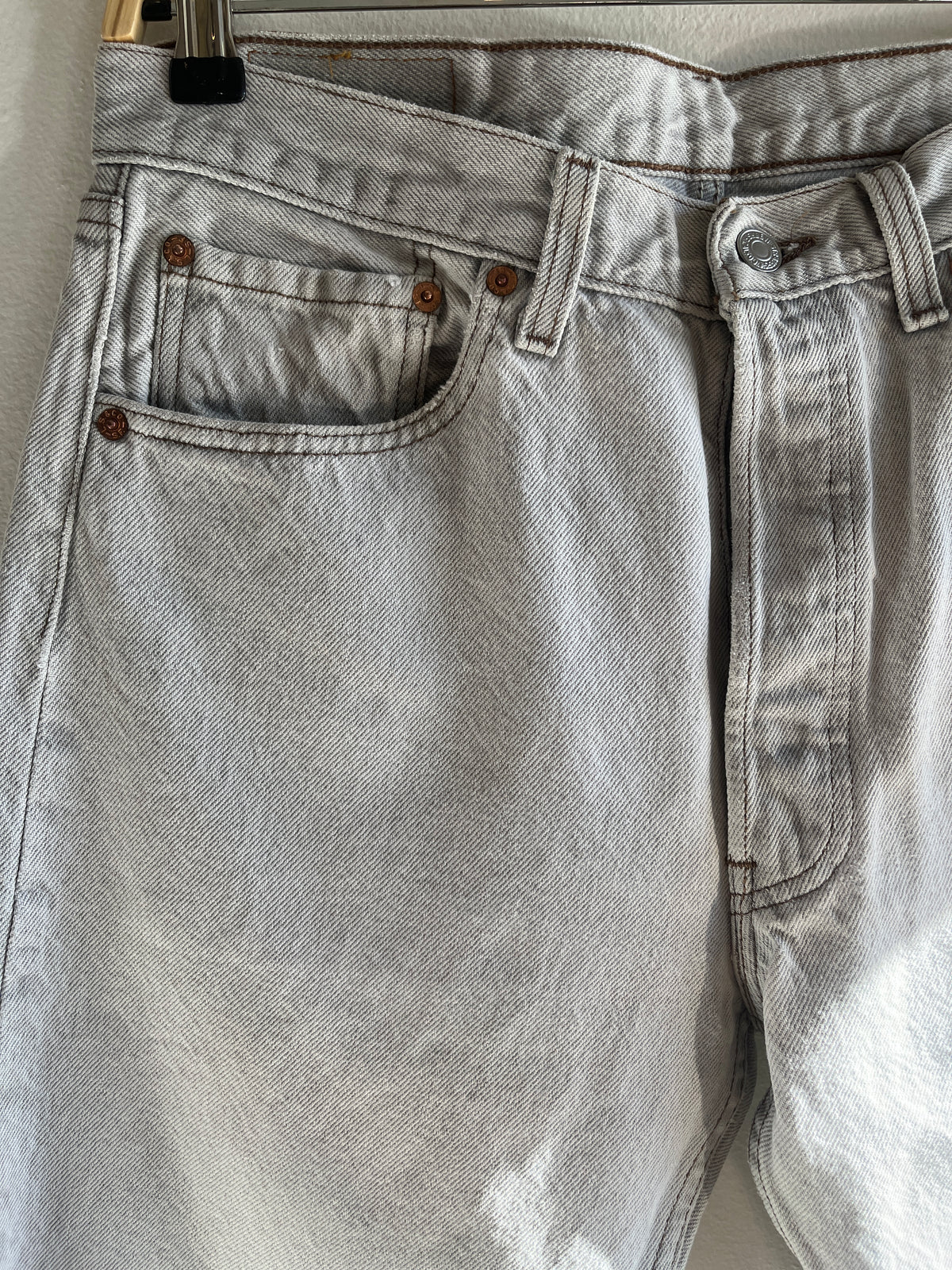 Vintage 1980’s Levi’s 501 Grey Denim Jeans