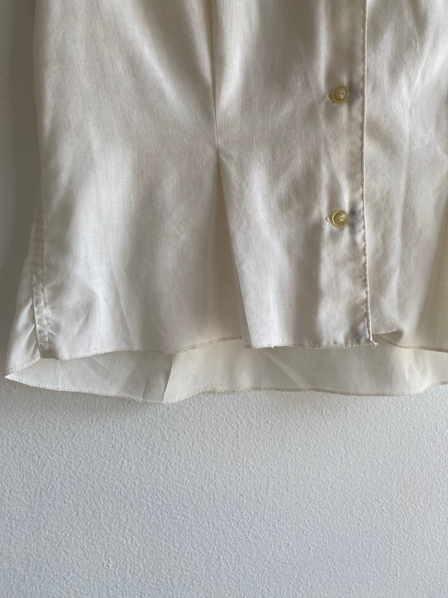 Vintage 1950/60’s “Citizens State Bank” Sleeveless Button-Up Shirt
