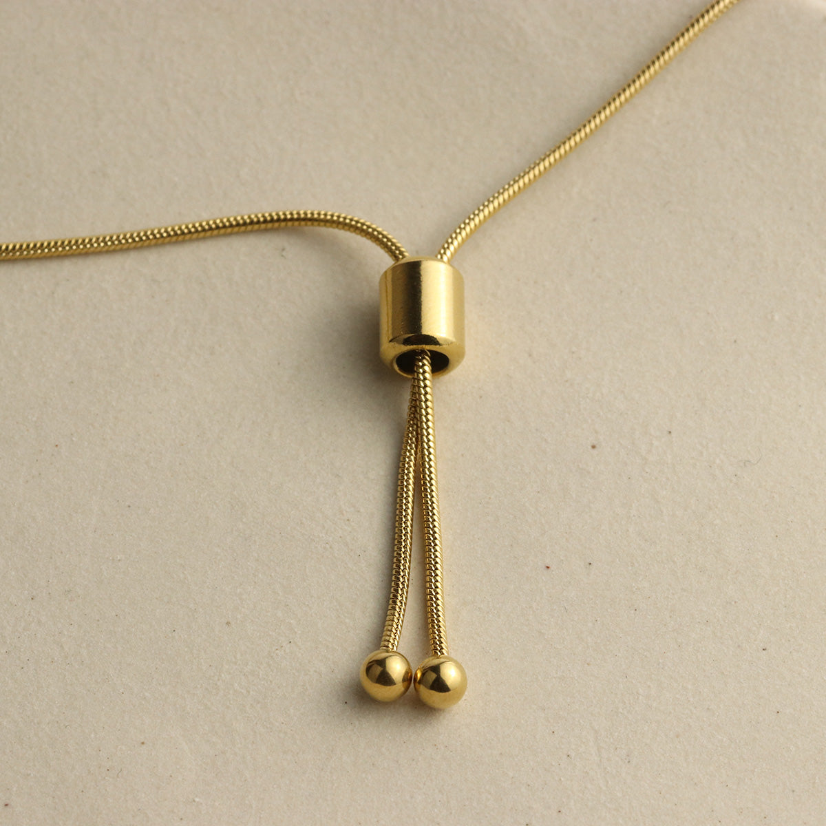Adjustable Box Chain Bolo - La Lovely Vintage 