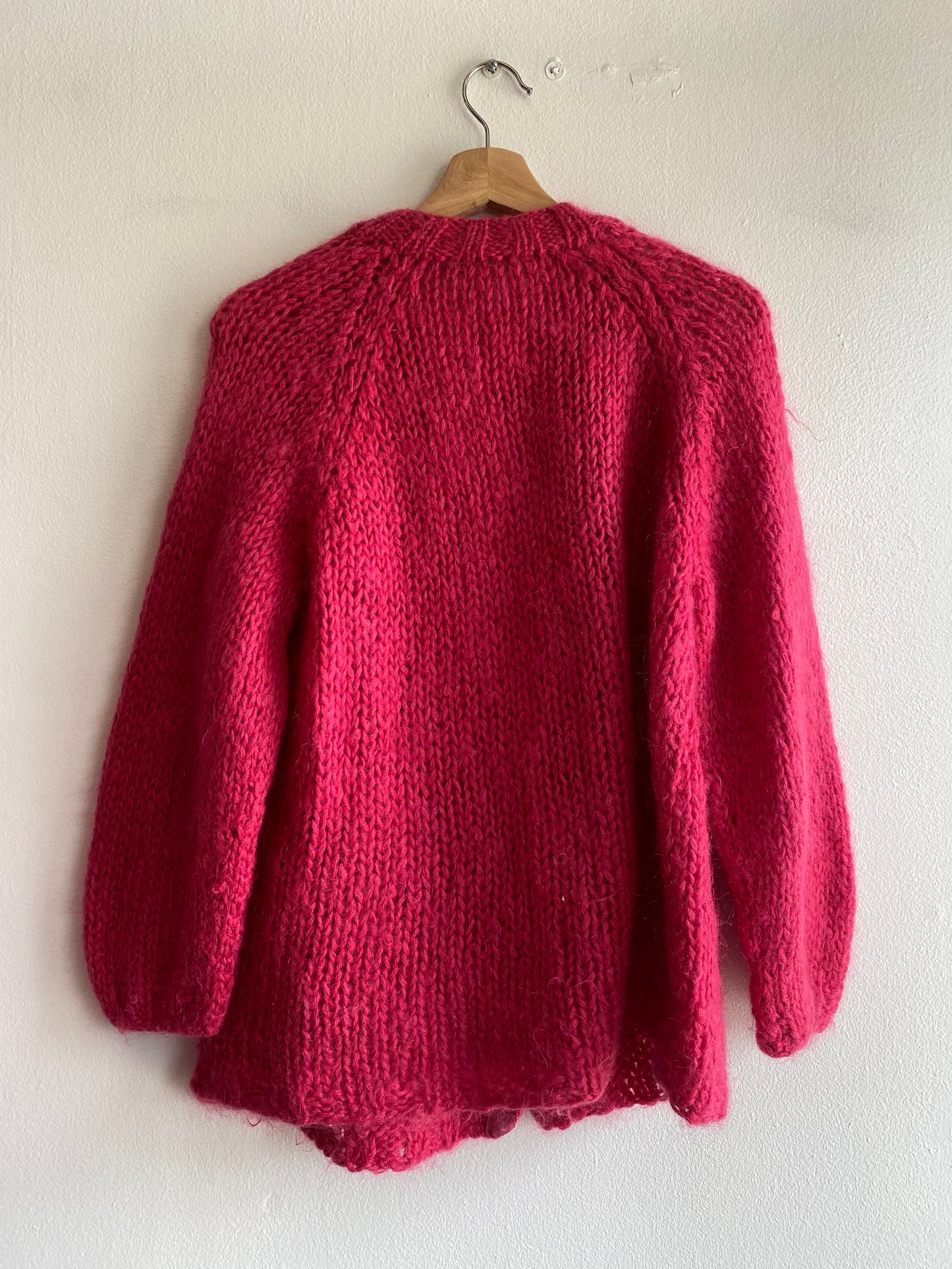 Vintage 70's Pink Mohair Blend Cardigan - La Lovely Vintage 