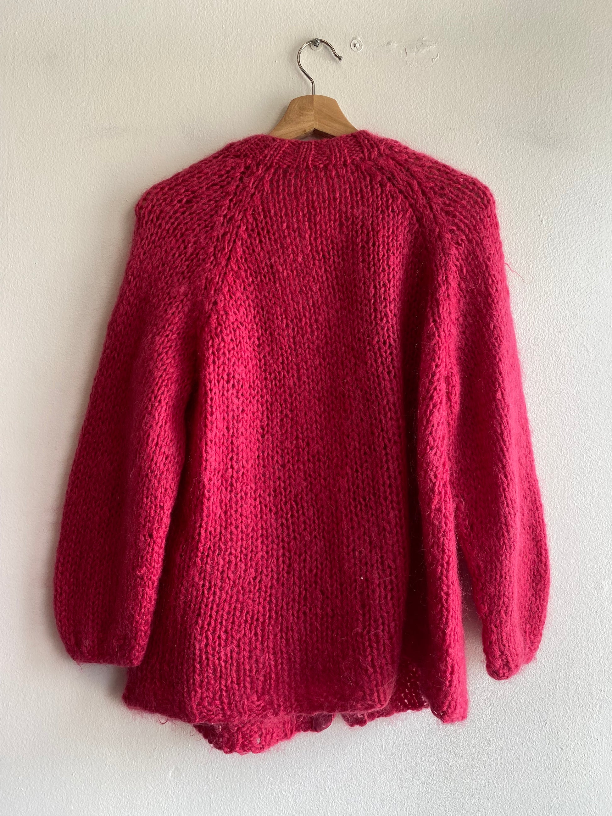 Vintage 70's Pink Mohair Blend Cardigan - La Lovely Vintage 
