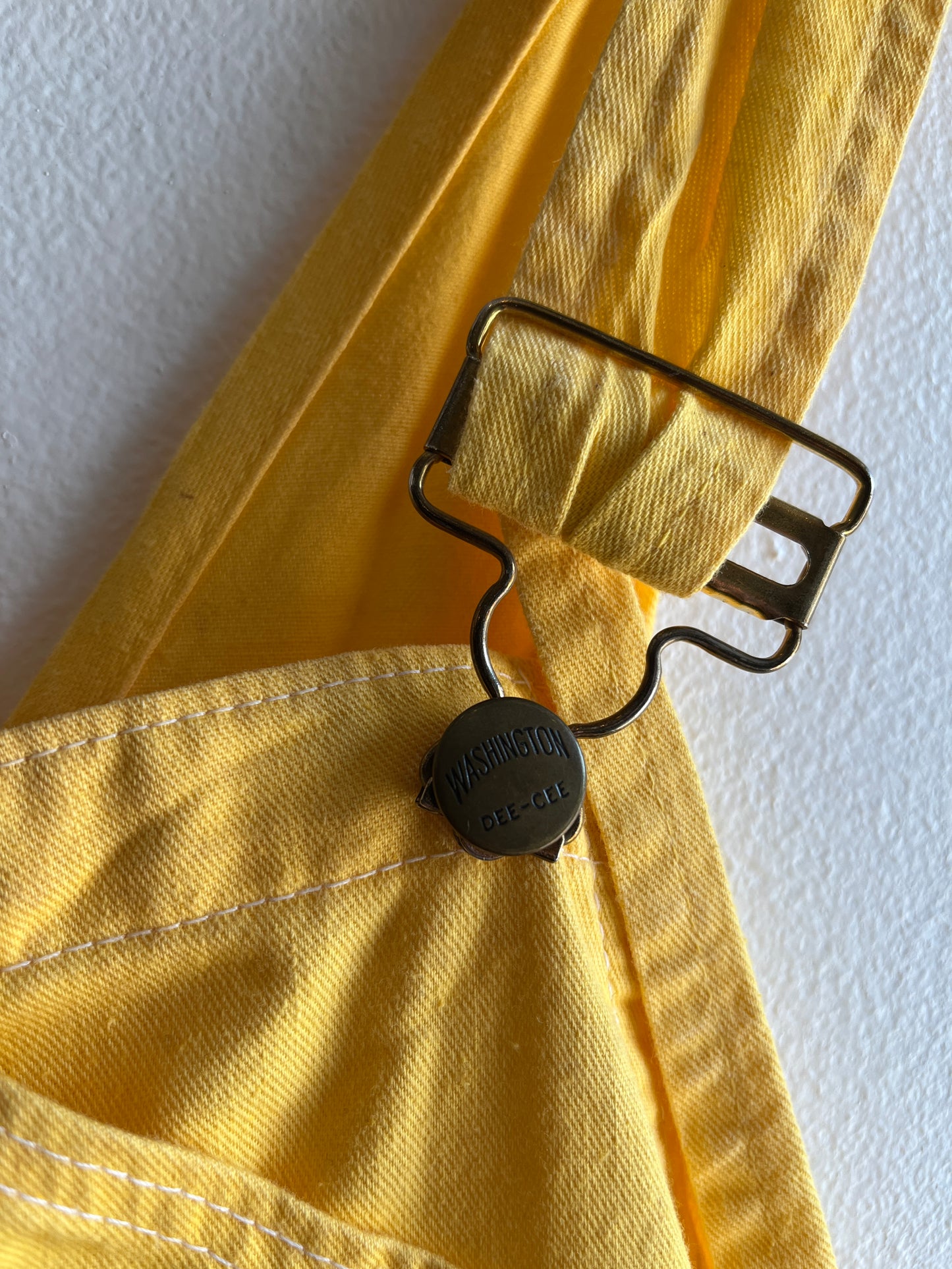 Vintage 1960/70’s Washington Dee Cee Yellow Twill Overalls - La Lovely Vintage 