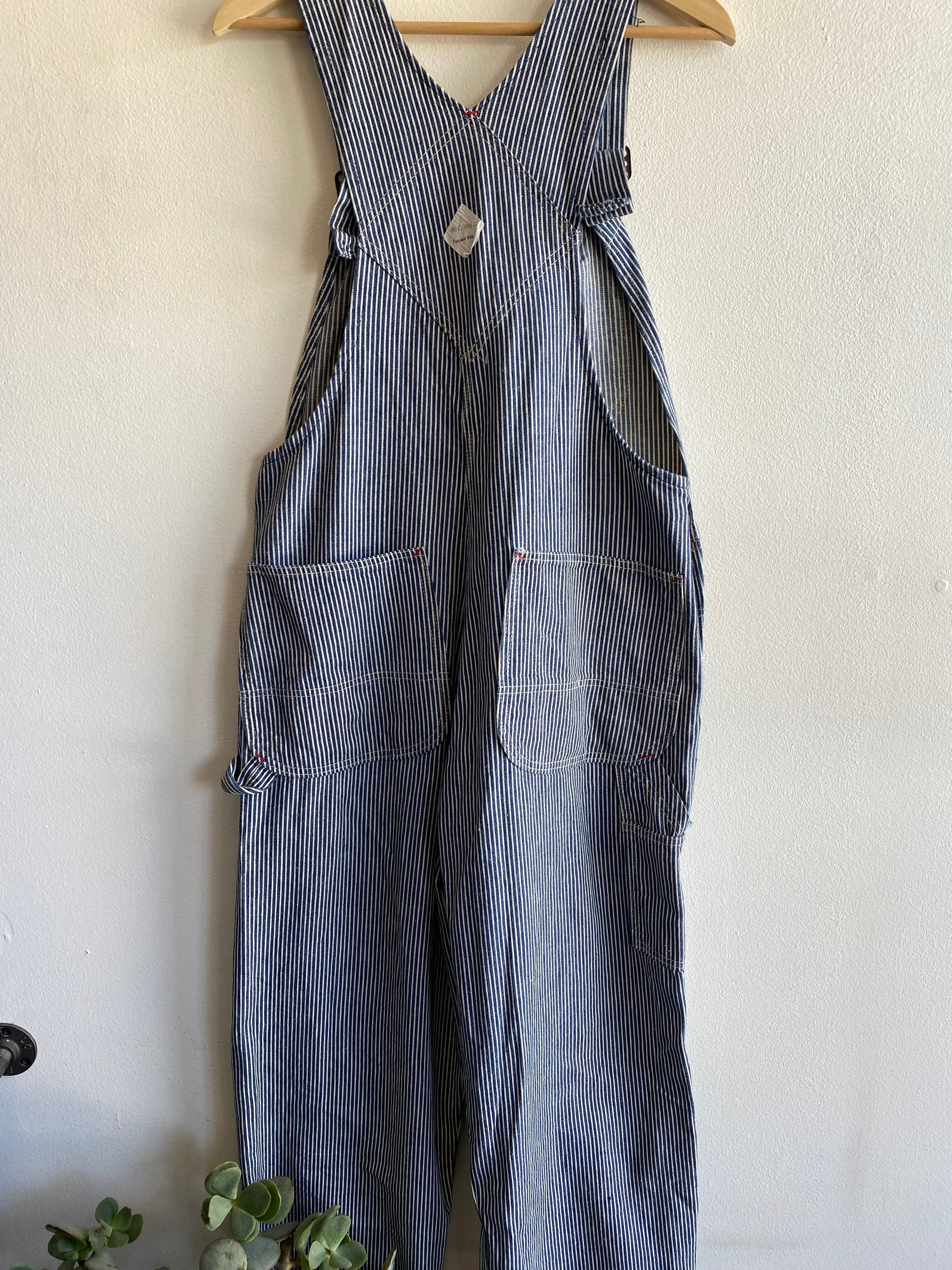 Vintage 1960/70’s Big Mac Hickory Stripe Denim Overalls - La Lovely Vintage 