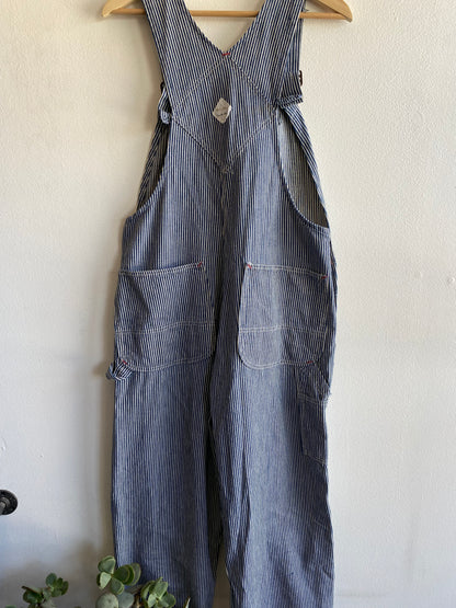 Vintage 1960/70’s Big Mac Hickory Stripe Denim Overalls - La Lovely Vintage 