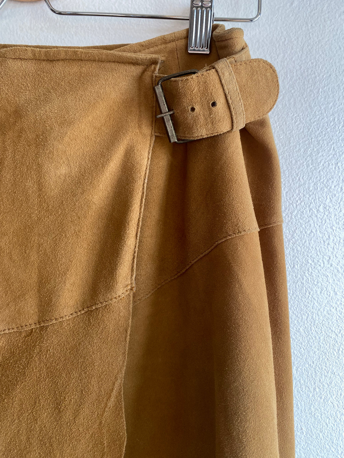 Vintage 90's Paolo Santini Suede Maxi Skirt