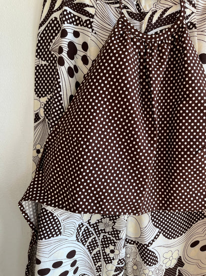 Vintage 1970’s Polka Dot Halter Set