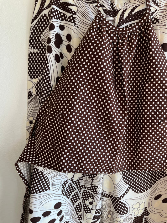 Vintage 1970’s Polka Dot Halter Set