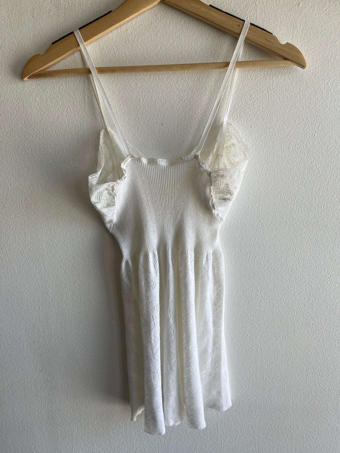 Vintage 1970’s Knit Lace Tank-Top