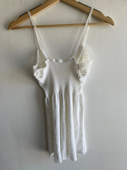 Vintage 1970’s Knit Lace Tank-Top