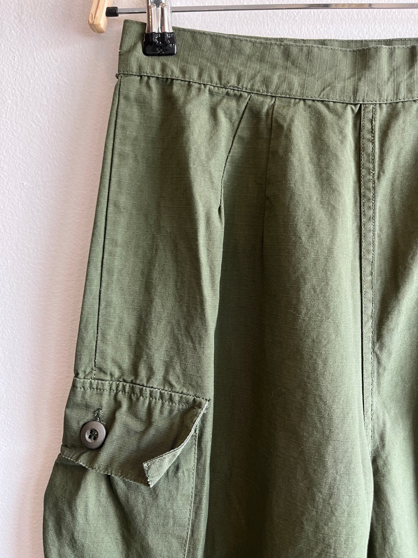 Vintage 1970’s OG 107 Poplin Women’s Side Button Military Fatigues/Trousers