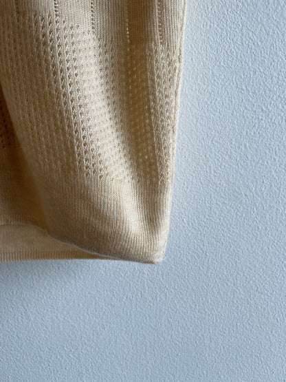 Vintage 1960’s Short Sleeve Tie-Neck Sweater