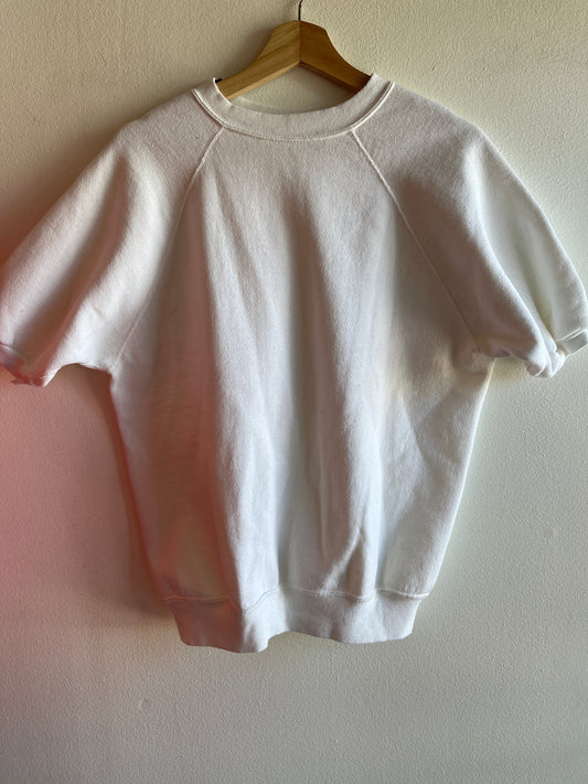 Vintage 1980’s White Short-Sleeved Sweatshirt