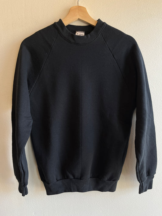 Vintage 1990’s Black Blank Crewneck Sweatshirt