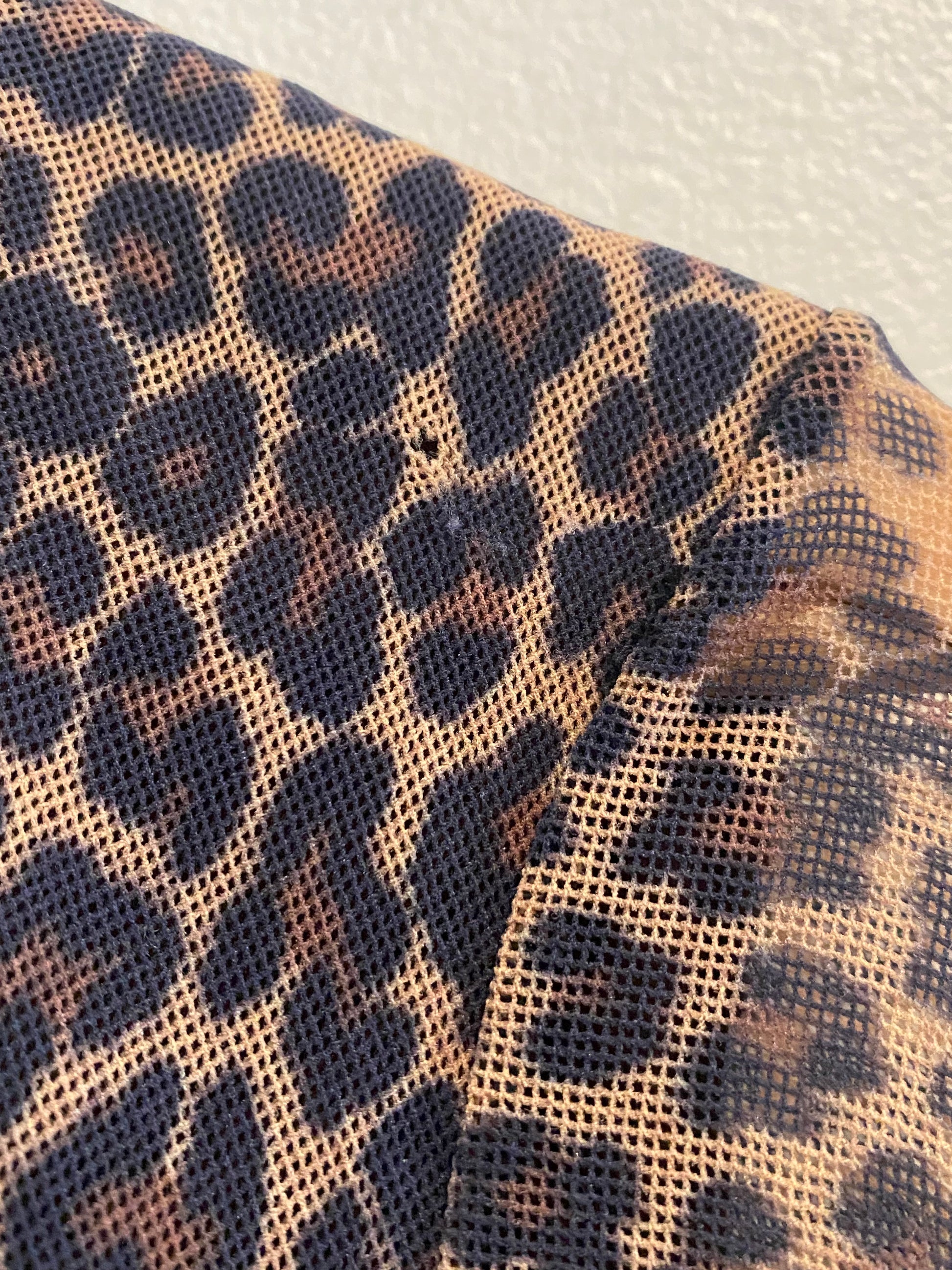 Vintage 90's Pssst! Long Sleeve Leopard Print Mesh Top - La Lovely Vintage 