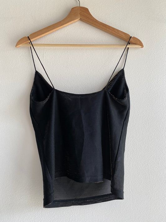 Vintage Y2K Express Black and Gold Cami
