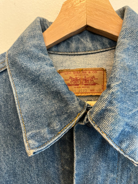 Vintage 1970’s Levi’s “Bertha” Painted Denim Trucker Jacket