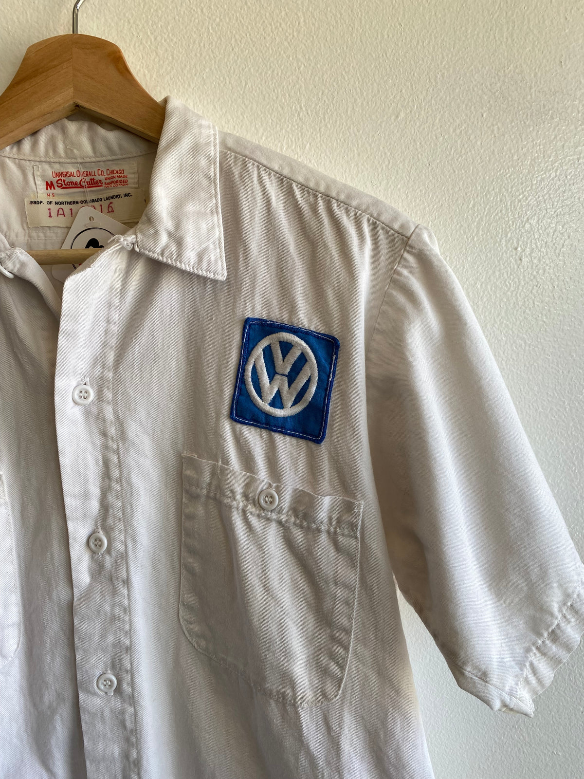 Vintage 1970/80’s Volkswagen Cotton Twill Button Up Work Shirt - La Lovely Vintage 