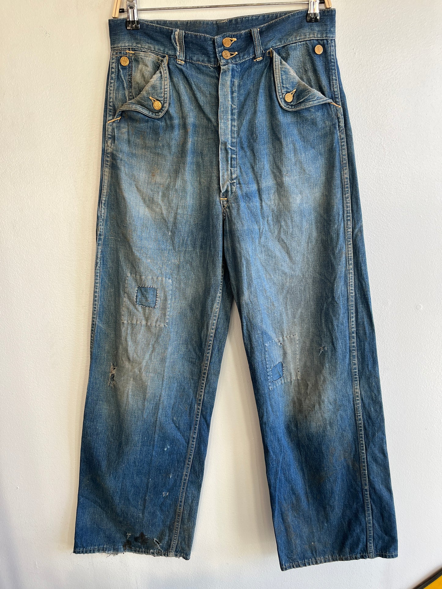 Vintage 1950’s Headlight “Headies” Flap-Pocket Denim Jeans