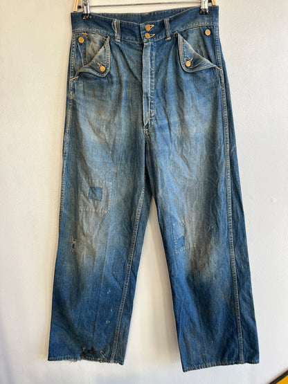 Vintage 1950’s Headlight “Headies” Flap-Pocket Denim Jeans