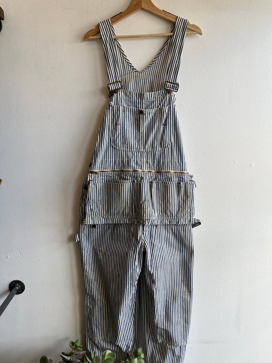 Vintage 1960/70’s Mongomery Ward Hickory Stripe Denim Overalls