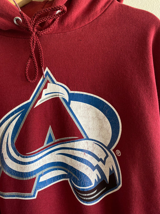 Vintage Y2K Colorado Avalanche Hooded Sweatshirt