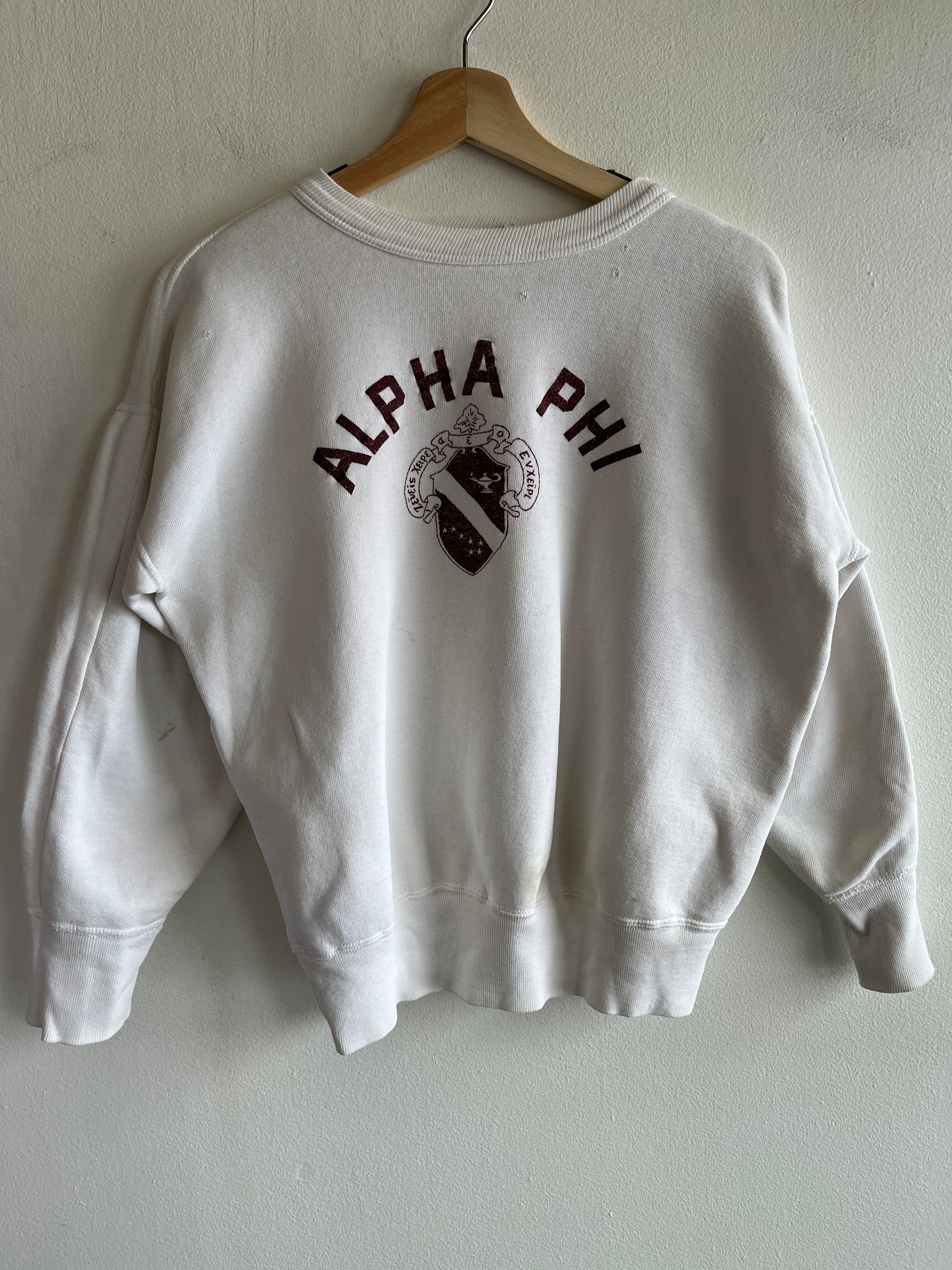 Vintage 1950’s Champion “Alpha Phi” Cotton Sweatshirt