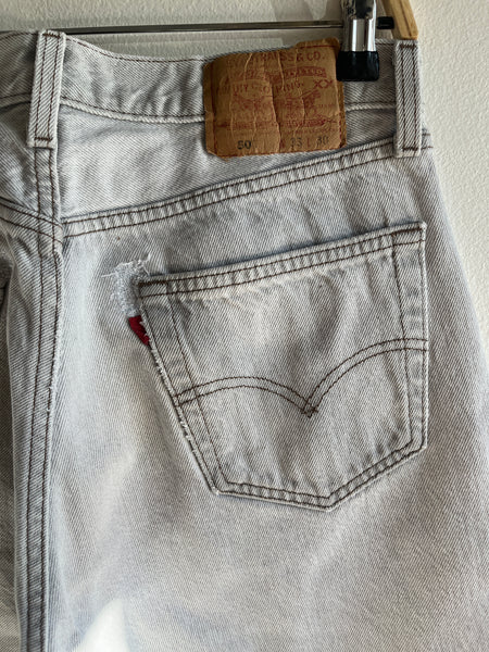 Vintage 1980’s Levi’s 501 Grey Denim Jeans