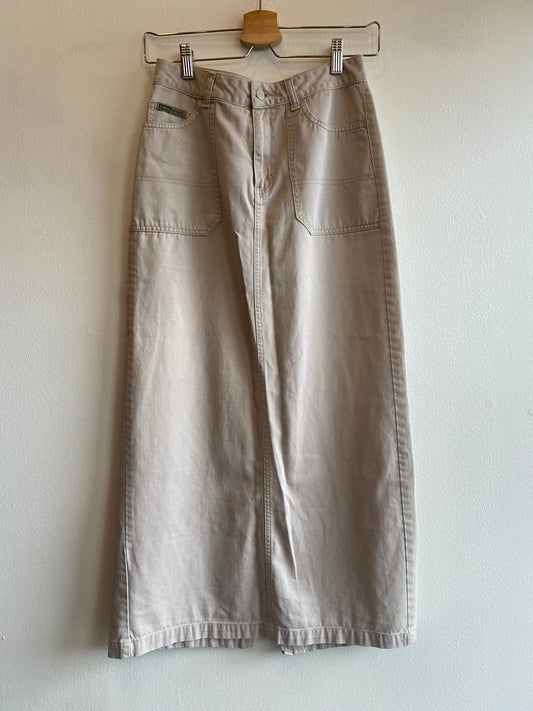 Vintage Y2K Tan Bongo Maxi Skirt - La Lovely Vintage 