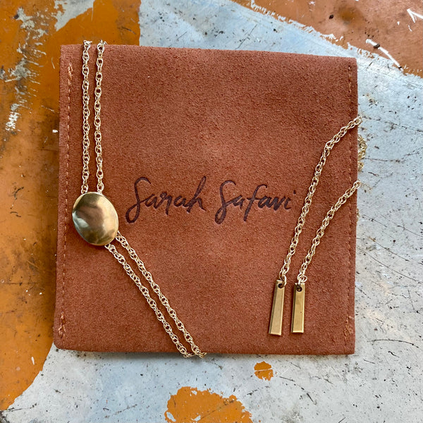 Sarah Safavi Jewelry - Ascent Silver Bolo Tie Necklace - La Lovely Vintage 