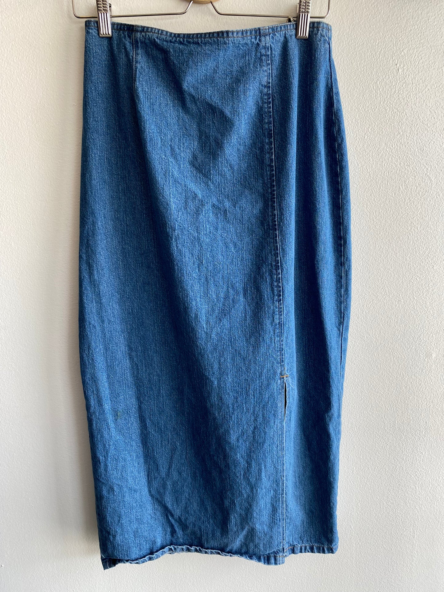 Vintage 1980’s Denim Midi Skirt - La Lovely Vintage 
