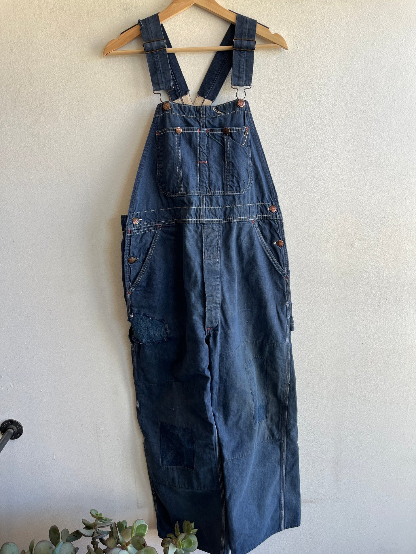 Vintage 1950’s Powrhouse Low-Back Denim Overalls