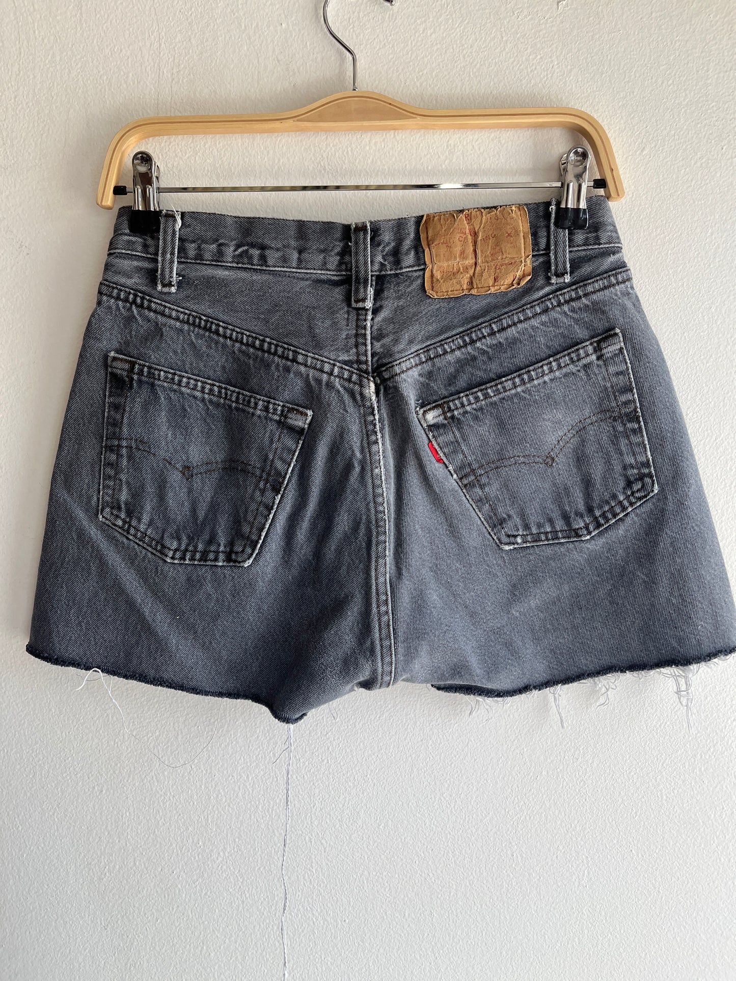 Vintage 1980’s Levi’s 501 Grey Denim Shorts
