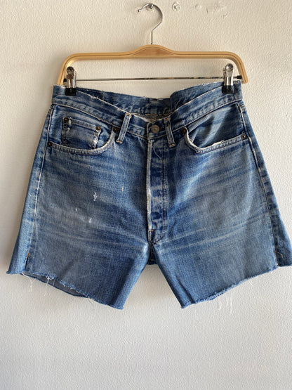 Vintage 1960/70’s Levi’s “Big E” 501 Selvedge Denim Cut-Off Shorts