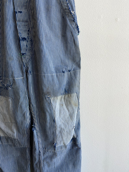 Vintage 1960’s Big Smith Hickory Stripe Denim Overalls