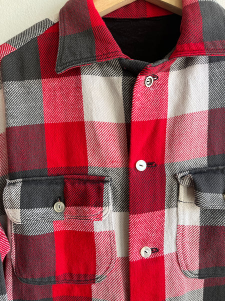 Vintage 1950’s Plaid Cotton Flannel Shirt