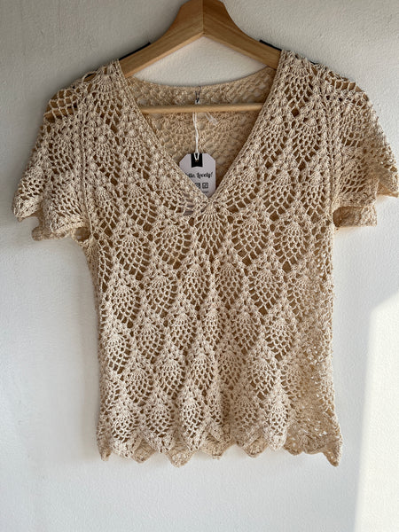 Vintage 1970’s Crocheted Shirt