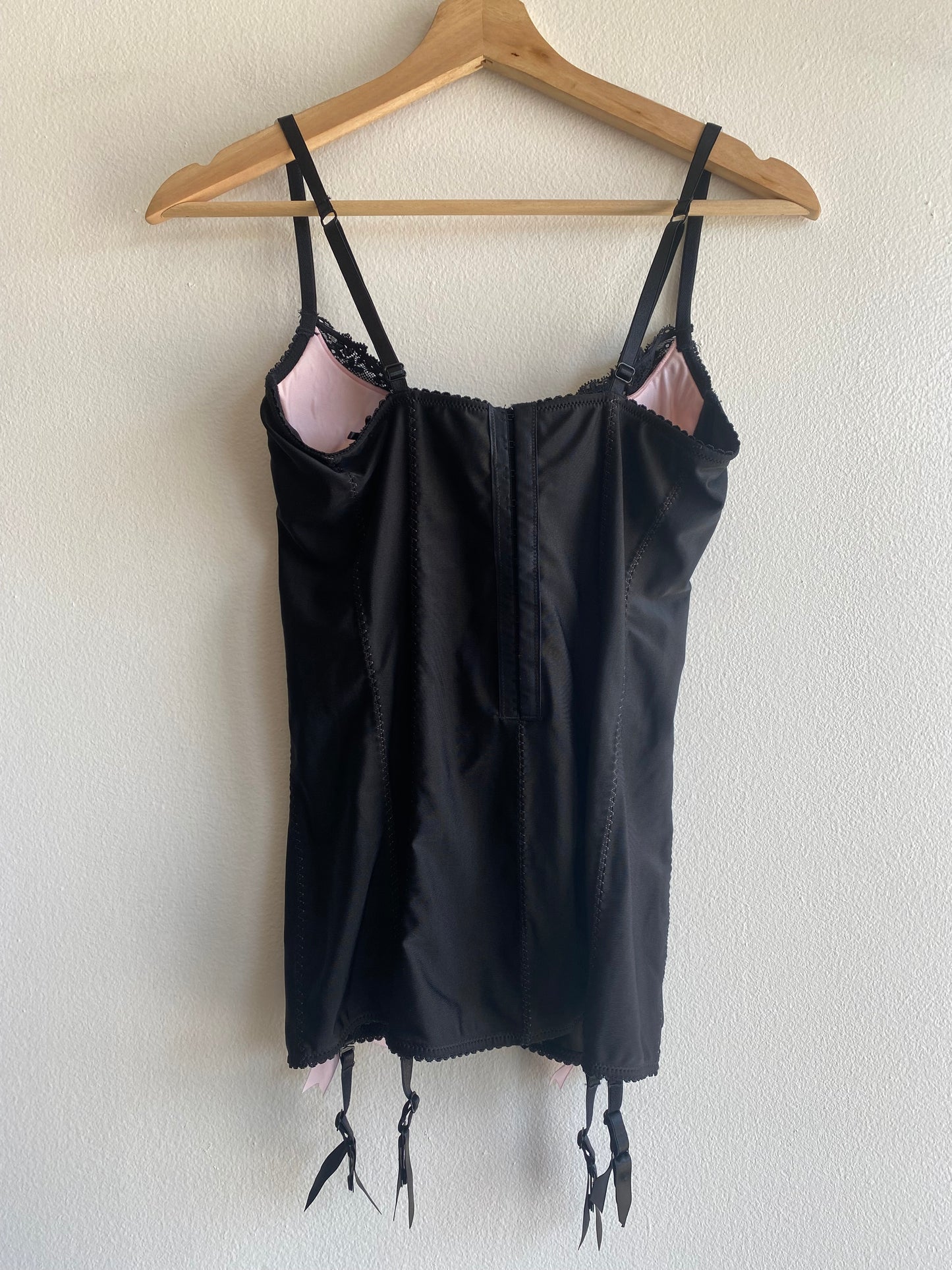 Vintage Y2K Victoria's Secret Sexy Little Things Black Lace Bustier - La Lovely Vintage 