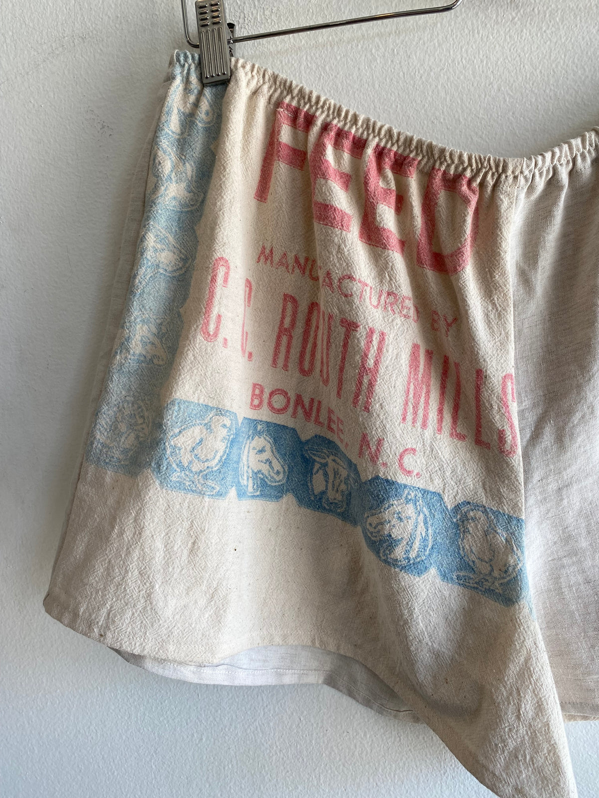 Trash Textiles - Handmade Antique Feedsack Shorts