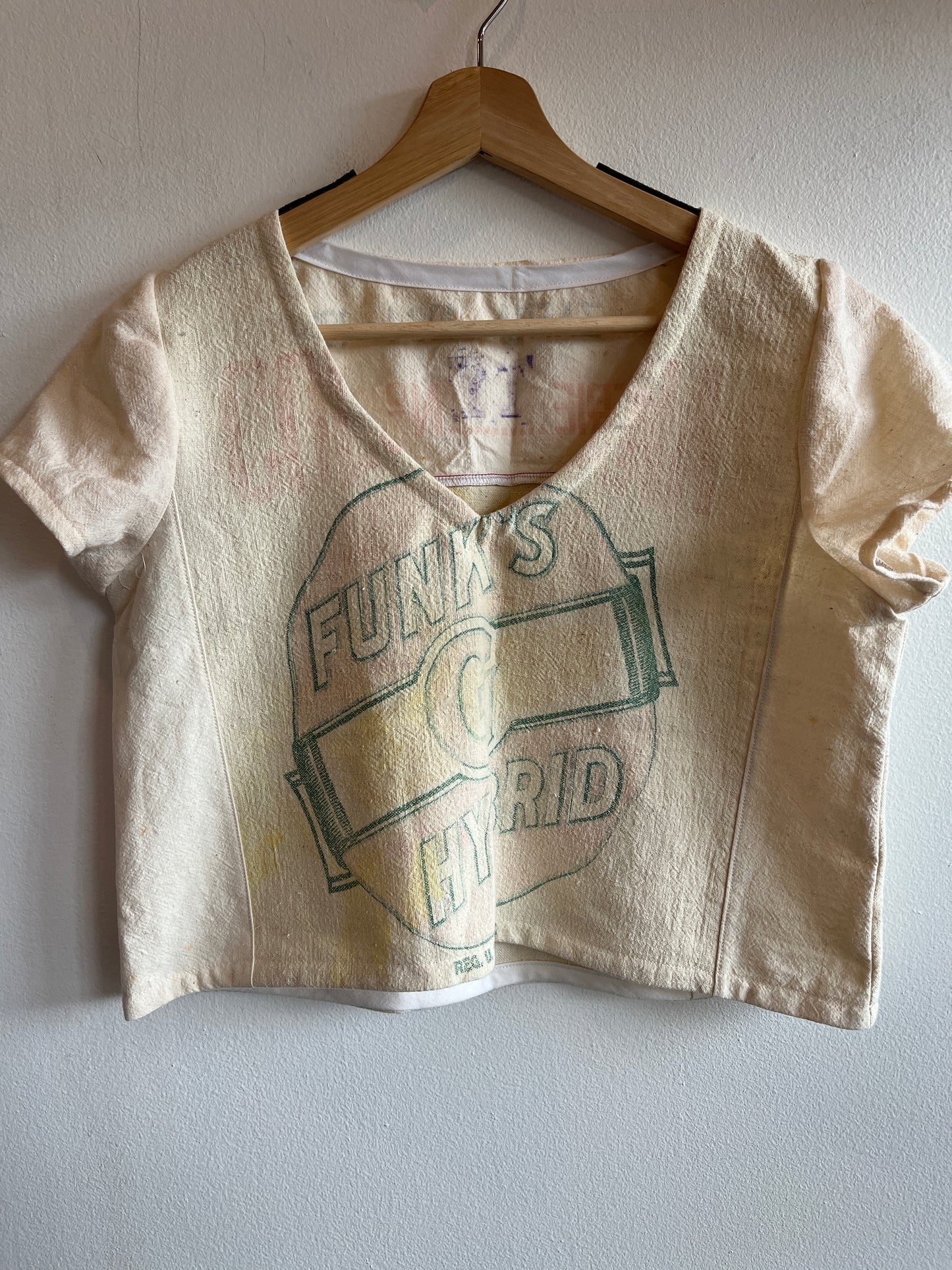 Trash Textiles - Handmade Vintage Feedsack Blouse - La Lovely Vintage 