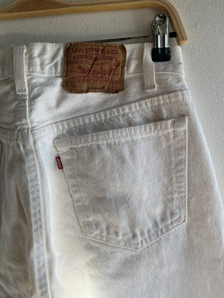 Vintage 1980’s Levi’s 501 White Denim Jeans