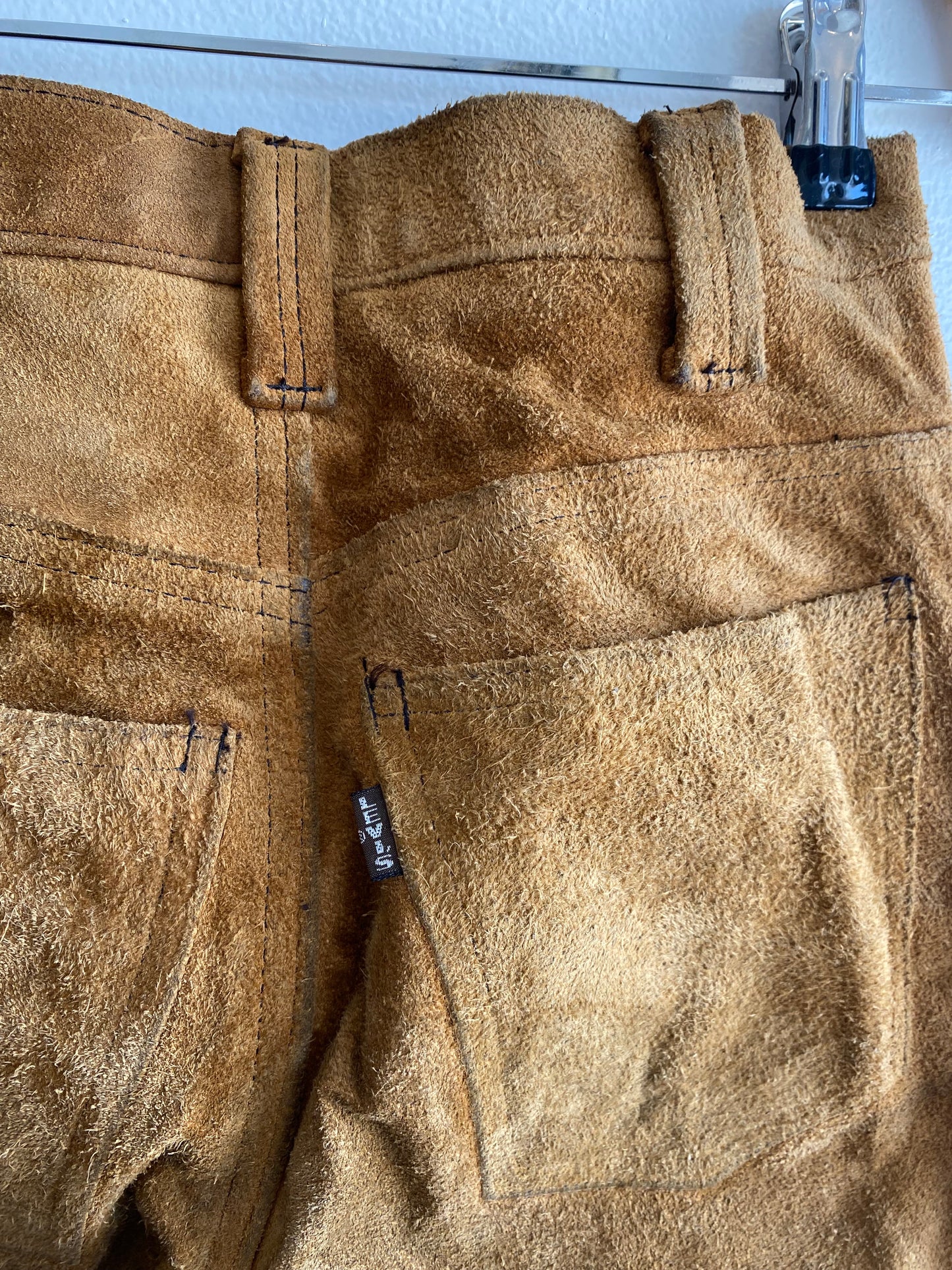Vintage 1960/70’s Levi’s Suede “Big E” Flared Pants