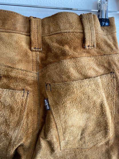 Vintage 1960/70’s Levi’s Suede “Big E” Flared Pants