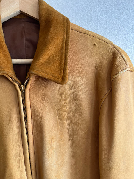 Vintage 1940/50’s Two-Tone Buckskin Suede Jacket