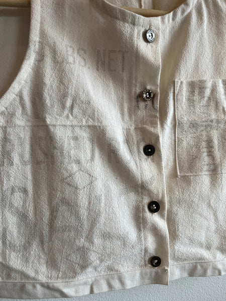 Trash Textiles - Handmade Vintage Feedsack Blouse