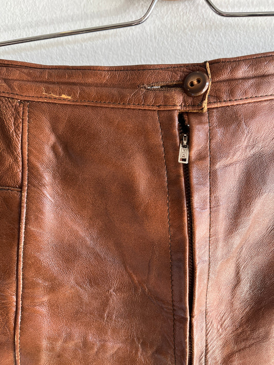 Vintage 1970’s Leather Shorts