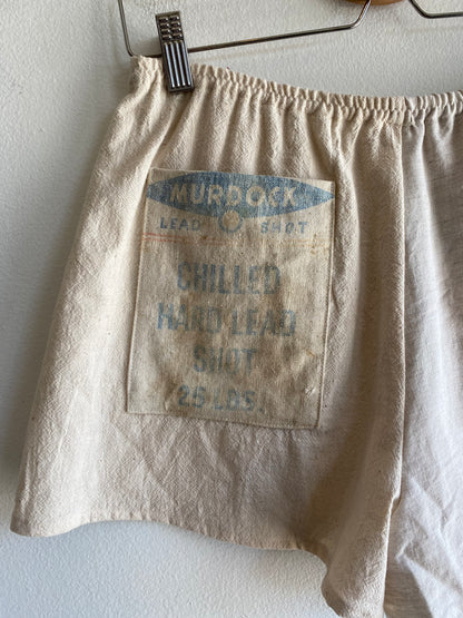 Trash Textiles - Handmade Antique Feedsack Shorts
