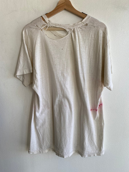 Vintage 1970/80’s Thrashed Blank White T-Shirt